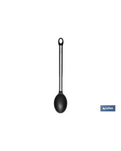 CUCHARA DE COCINA DE ACERO INOX. Y SILICONA MODELO NEIGE 34 CM COFAN