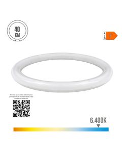 Tubo circular led g10q 32w 3400lm 6400k luz fria (eq. 197w) ø40cm edm