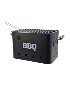 Barbacoa grill de color negro 21x32,5x21cm bbq