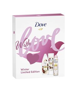 Estuche dove love winter 3 piezas des sp 150+gel 250+ leche 250