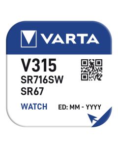 Micro pila de boton varta silver sr67 - v315 1,55v (blister 1 unid.) ø7,9x1,68mm