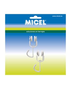 Blister de 2 poleas riel cortina interior tld18 92577 micel