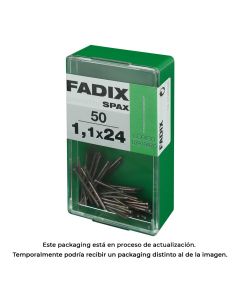 Caja s 50 unid. clavo moldura acero 1,1x24mm fadix