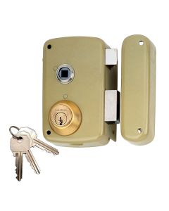 Cerradura sobreponer con cilindro 5056b entrada 60mm. mano derecha 95056bhe60d lince
