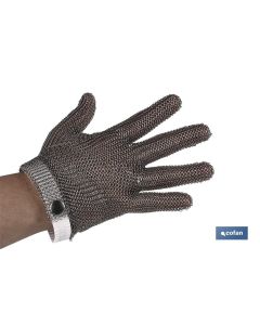 GUANTE ANTICORTE ACERO INOX CARNICERO T-M COFAN