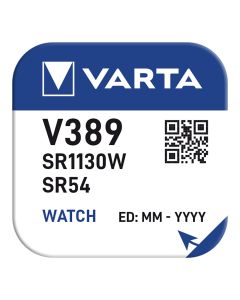 Micro pila de boton silver sr1130w - sr54 - v389 / v10gs 1,55v (blister 1 unid.) ø11,6x3,1mm