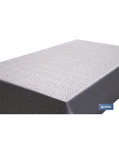 ROLLO MANTEL ANTIMANCHAS 1,40 x 25m 50% ALG50% PVC.PUNTOS COFAN