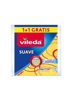 Bayeta amarilla suave 1+1 30% microfibra 148936 vileda