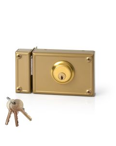 Cerradura de sobreponer solo llave. izquierda jis 11-12i jis
