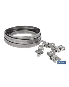 ABRAZADERA CONTINUA INOX PARA CORTAR EN 3 MTS (9 MM) COFAN
