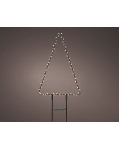 Estaca microled en forma de pino, para exterior, 18x0,6x27cm. lumineo