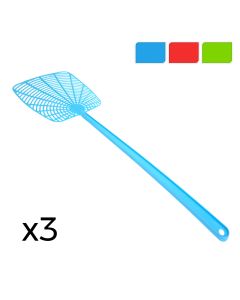 Pack de 3 palas matamoscas colores / modelos surtidos