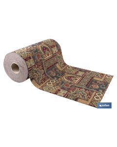 ROLLO DE ALFOMBRA DISEÑO EGIPCIO 50% ALGODÓN  50% POLIÉSTER 50 CM X 15 M COFAN