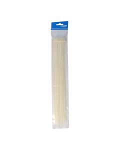 Bridas natural 4,8 x 380 mm nylon alta calidad (bolsa 25 unid.)