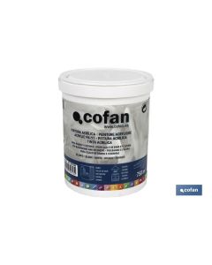 PINTURA ACRILICA PARA BAÑOS Y COCINAS 750 ML BLANCO COFAN