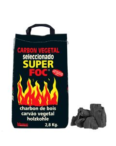 Bolsa de carbón vegetal 2,8kg super foc