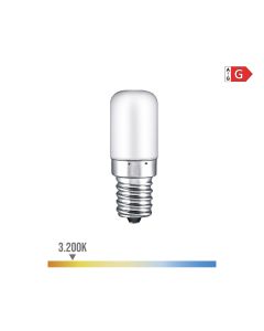 Bombilla pebetero tubular led e14 1,8w 130lm 3200k luz calida ø1,8x4,8cm edm