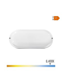 Aplique oval led 18w 1820lm 6400k 10,2x4,5x23cm edm