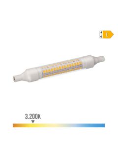 Bombilla lineal led 118mm r7s 9w 1150lm 3000k luz calida 118xø16mm edm