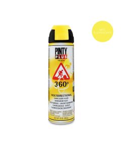 Pintura en spray pintyplus tech 650cc marcador 360° amarillo t146