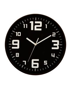 Reloj color negro ø30cm