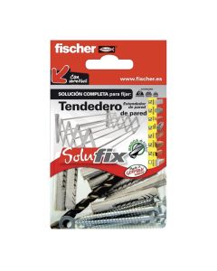 Kit fijación tendedero pared 569814 solufix fischer