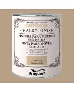 Rust-oleum chalky finish muebles marron yute 0,750l 5397544 bruguer