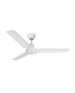 Ventilador de techo modelo industrial. color blanco. potencia: 60w aspas: ø140cm con controlador de pared edm