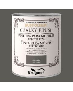 Rust-oleum chalky finish muebles antracita 0,750l 5397535 bruguer