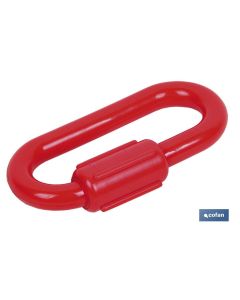 ESLABON UNION CADENA PLÁSTICO 8mm ROJO COFAN