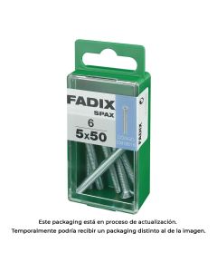 Caja s 6 unid. tornillo metrica cp m 5x50mm fadix