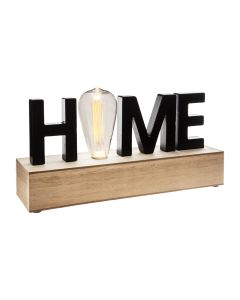 Figura led 'home' 34x16x8cm e27 a pilas