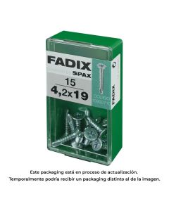 Caja s 15 unid. tornillo rosca chapa cp autot. cinc 4,2x19mm fadix