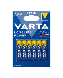 Pila alkalina longlife power aaa - lr-3 varta (blister 6 unid.)