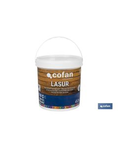 LASUR PROTECTOR AL AGUA PARA MADERA MATE TECA 4 L COFAN