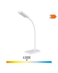 Flexo led sobremesa 7w 400lm 4000k color blanco 9x13x33cm edm