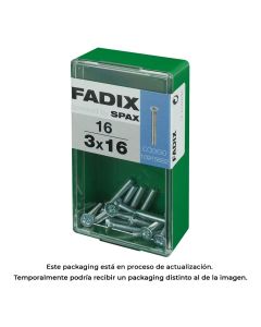 Caja s 16 unid. tornillo metrica cp m 3x16mm fadix