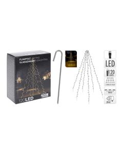 Cortina exterior 120 leds blanco calido especial para arboles 2m (altura)