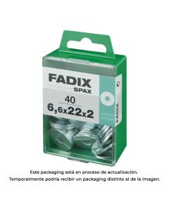 Caja m 40 unid. arandela ancha cinc 6,6x22x2mm fadix