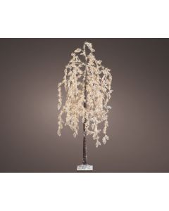 Árbol microled sauce nevado, ø80cm x 210cm blanco cálido