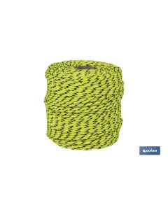 CORDÓN TRENZADO HIPPIE AMARILLONEGRO 3MM X 25 M COFAN