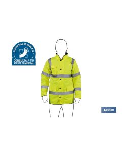 PARKA DE ALTA VISIBILIDAD MODELO ALDEBARÁN AMARILLO TALLA XXXL COFAN