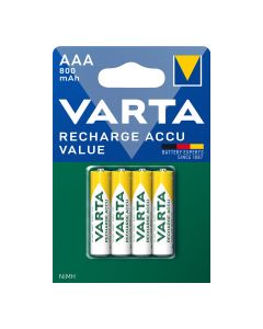 Pila varta recargable accu aaa - lr03 800ma (blister 4 unid.) ø10,5x44,5mm