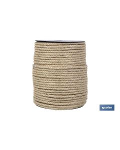 CUERDA SISAL 4 CABOS 20 MM 25 MTS NATURAL COFAN