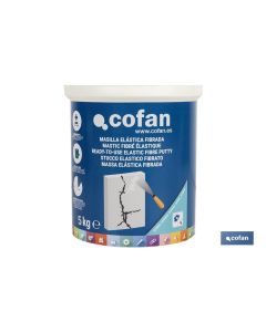 MASILLA ELÁSTICA FIBRADA PARA EXTERIOR 5 KG COFAN