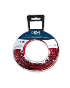Carrete cable paralelo 2x0,75mm rojo/negro 15m (audio)