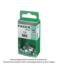 Caja s 14 unid. tuerca con autofreno cinc m 5 fadix