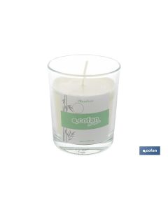 VELA  AROMATICA DE CERA VEGETAL BAMBOO 125 Gventa unitaria COFAN