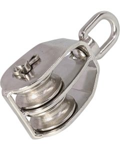 POLEA INOX DOBLE GIRATORIA 25MM