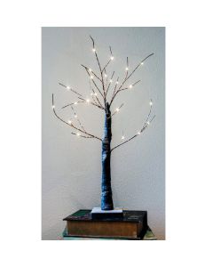 Árbol 3d sakura 60cm 24 leds calidos a pilas 3xaa